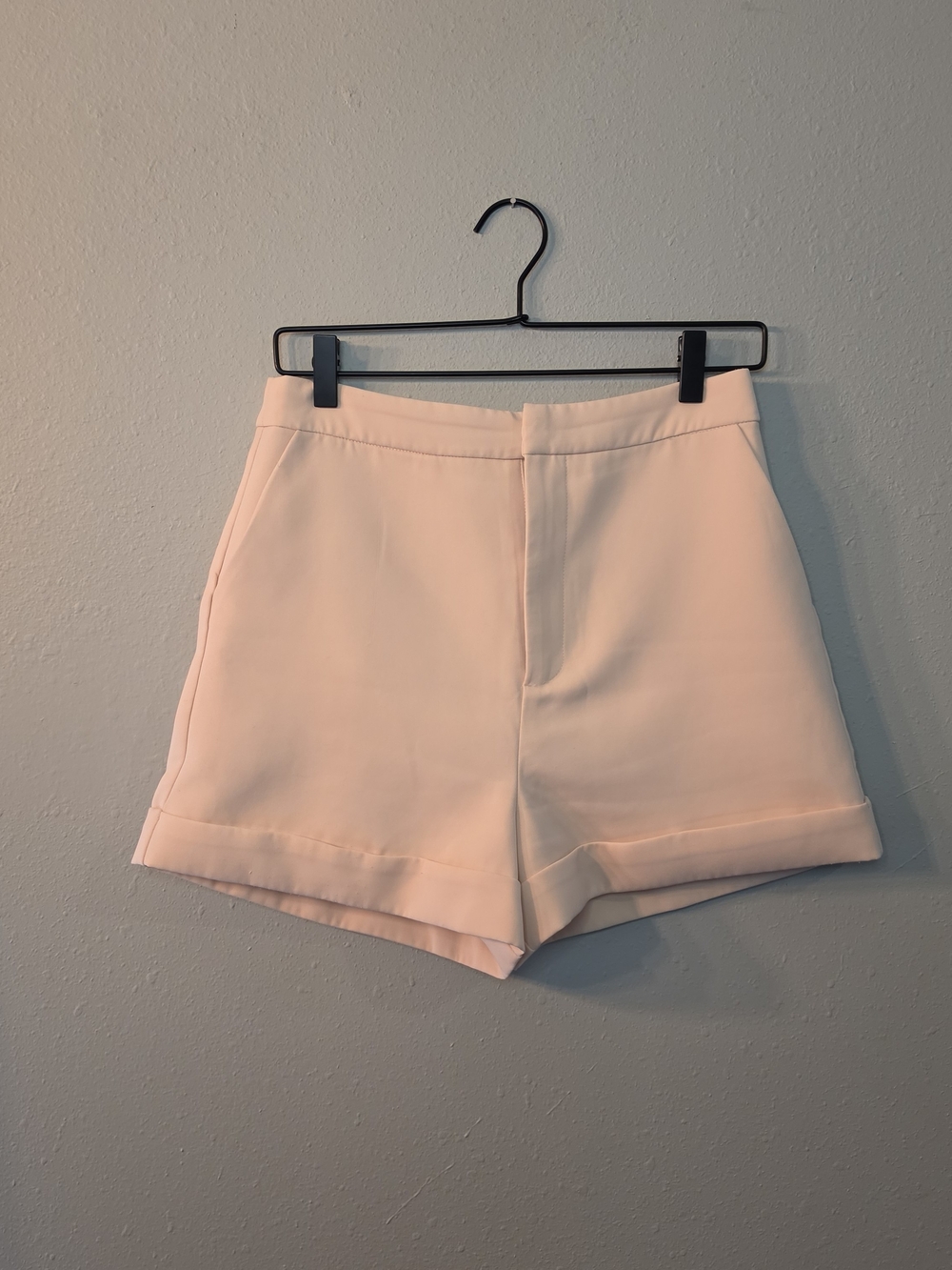 Endless Rose White Tailored Cuffed Dress Shorts Women's Medium M